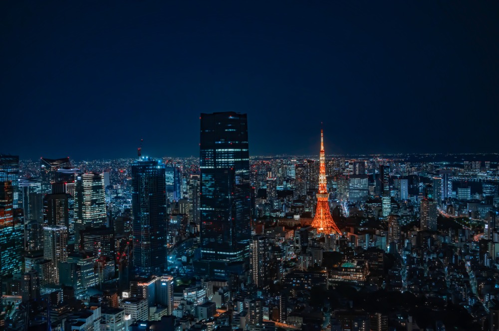 銀座の夜景を眺めながらごゆっくりとお過ごしください